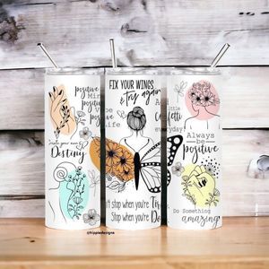 Daily Affirmations 20oz Hand Crafted Tumbler